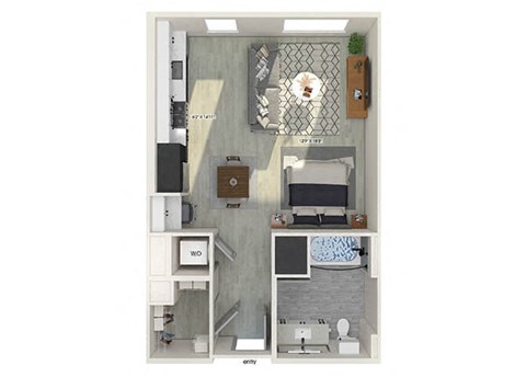 S1 Floorplan Image at Chroma Apartments in Canoga Park CA